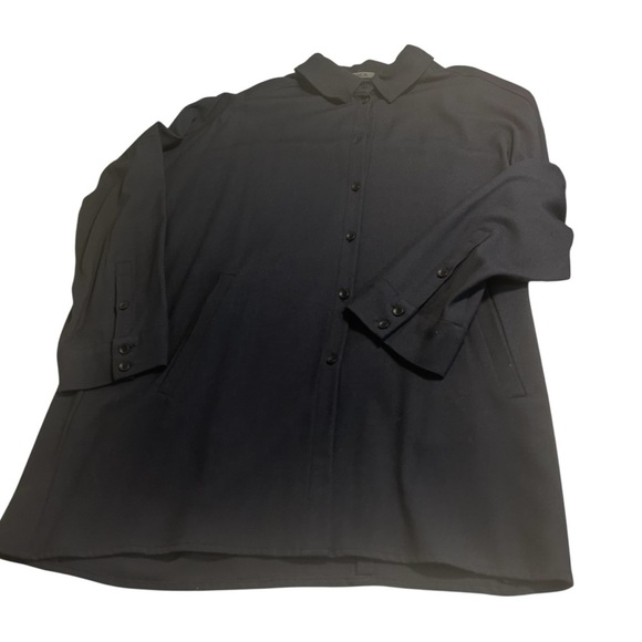 OSKA Black Viscose Button Down Shirt Dress Sz 0 - Picture 6 of 13